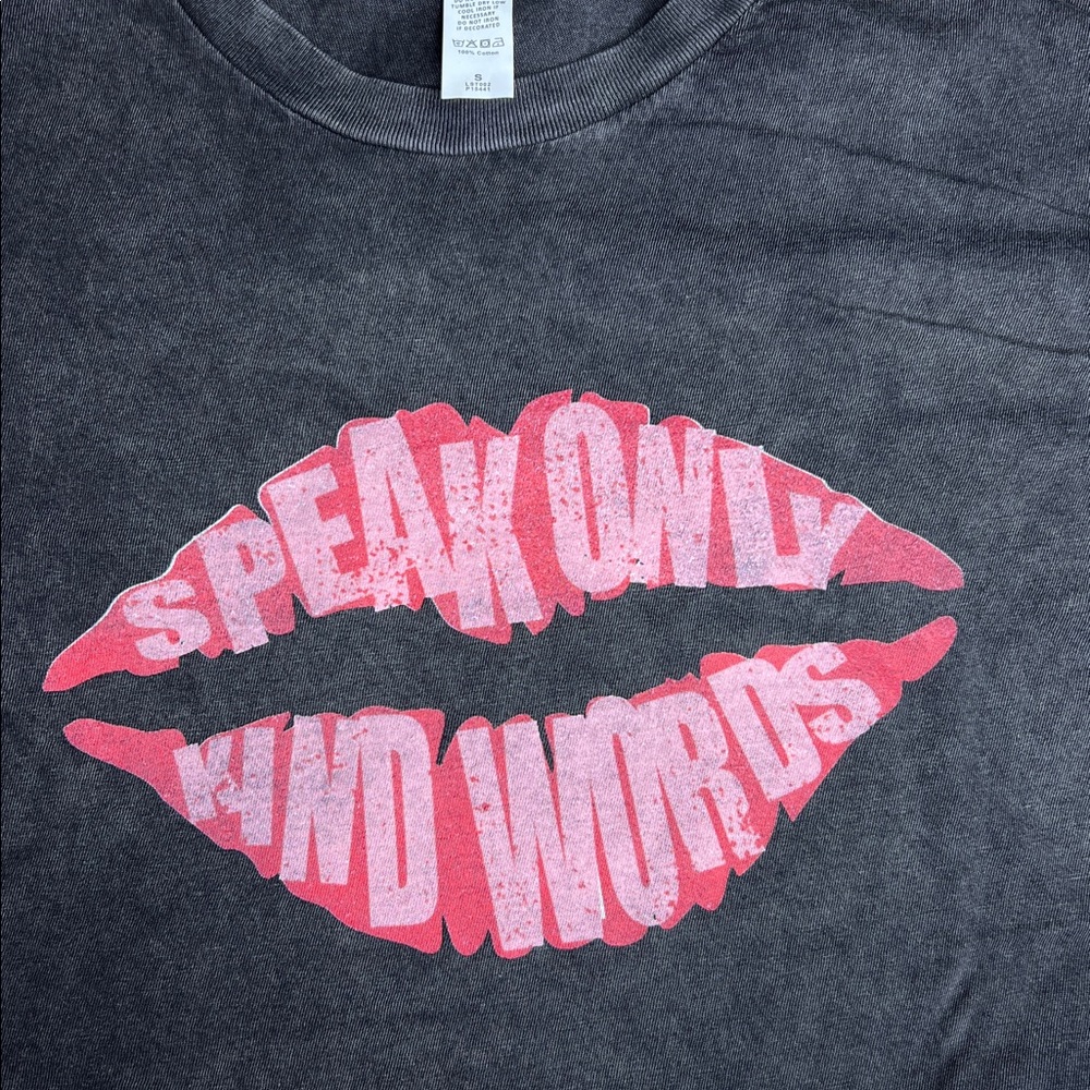 Speak Only Kind Words Vintage Wash Tee - Picture 5 of 8